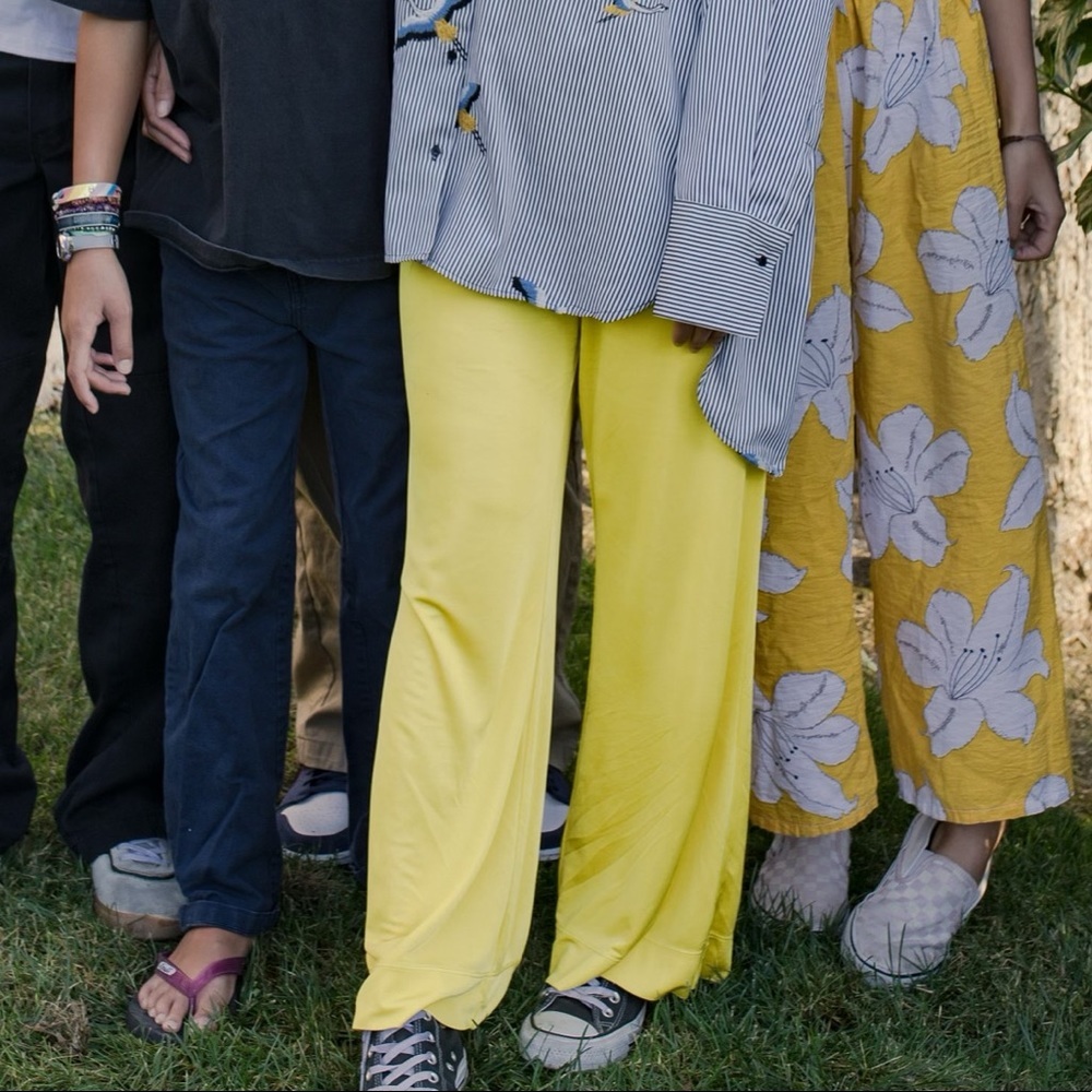 HACHE Yellow Palazzo Pants SZ M or 42